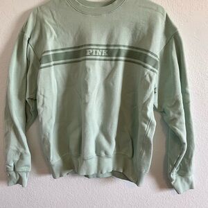 PINK Victoria's Secret Light Green Men's Crewneck Sweater
